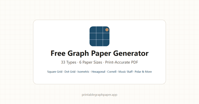 Free Printable Graph Paper – 33 Types screenshot 1
