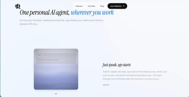 personal agent screenshot 2
