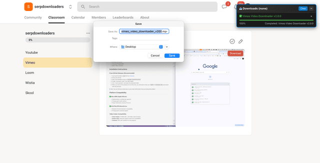 Skool Video Downloader screenshot 1