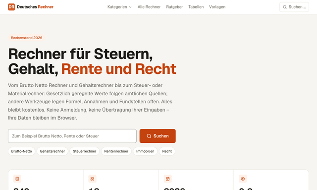 Deutsches Rechner screenshot 1