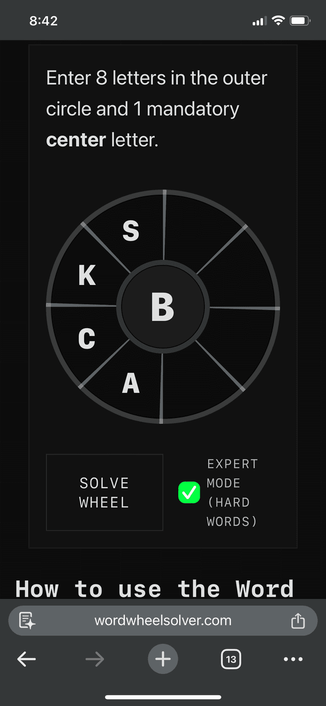 Word Wheel Solver screenshot 2