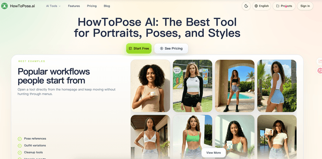 AI pose generator screenshot 1