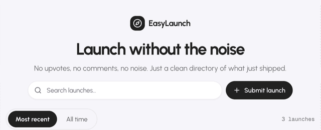 EasyLaunch screenshot 1