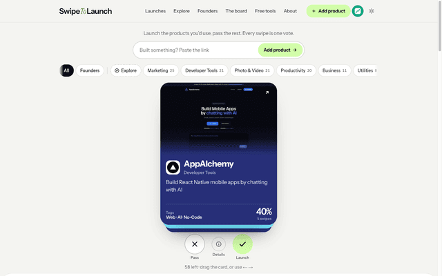 SwipeToLaunch screenshot 2