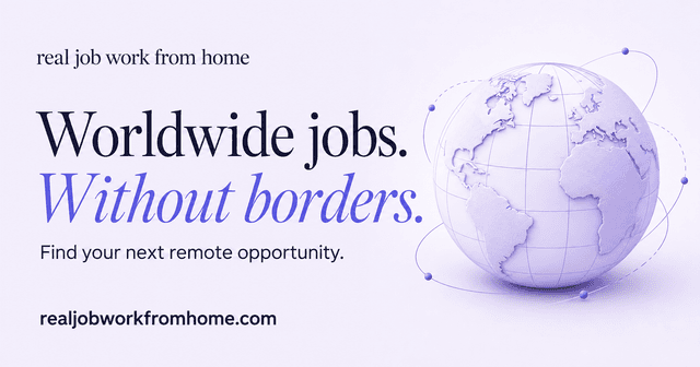 Real Job Work From Home screenshot 1