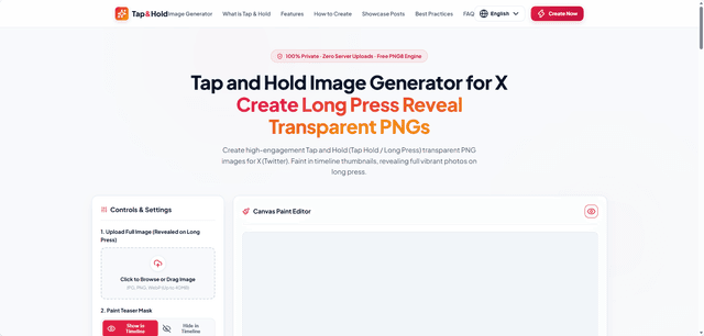 Tap and Hold Image Generator screenshot 1