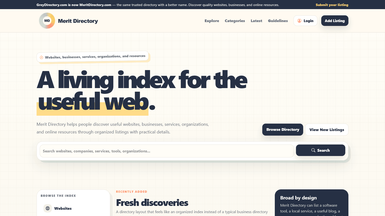 MeritDirectory screenshot 1
