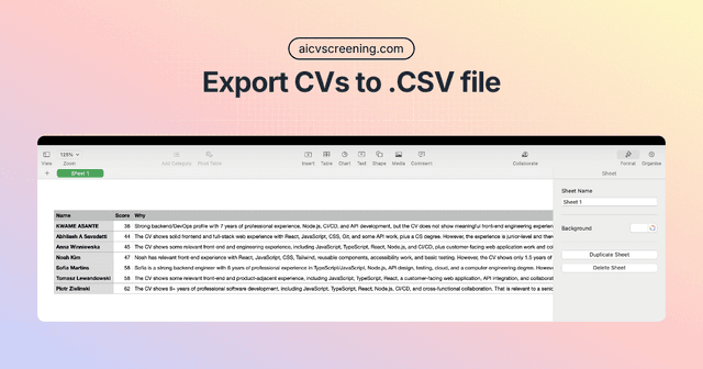 Screen hundreds of CVs in minutes with AI | aicvscreening screenshot 6