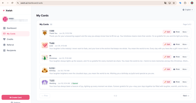 Xwish.ai screenshot 5