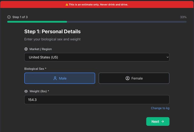 bac calculator screenshot 1