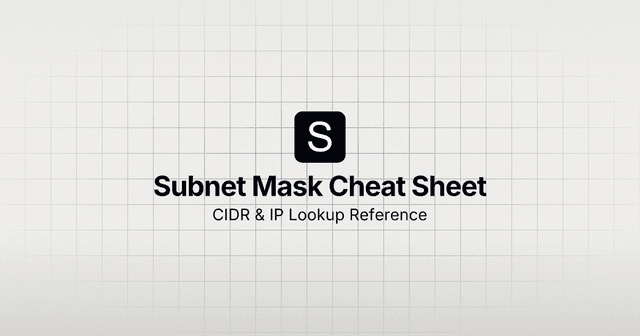 Subnet Mask Cheat Sheet screenshot 2