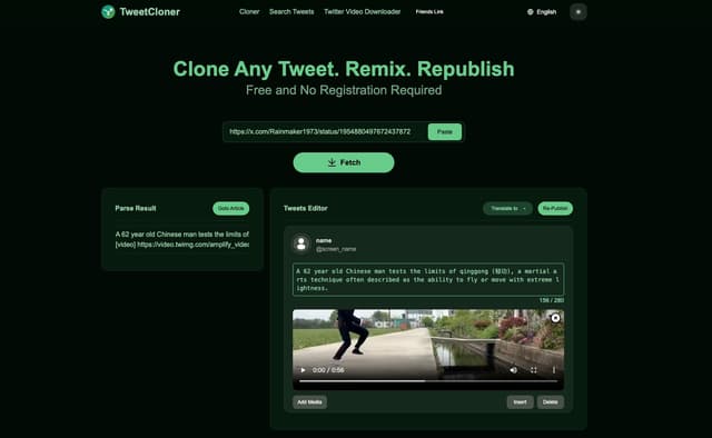TweetCloner - Free X Clone, Remix and Republish Tool screenshot 4