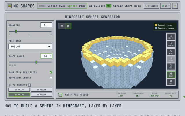 MC Shapes screenshot 2