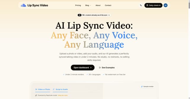 AI Lip Sync Video screenshot 1
