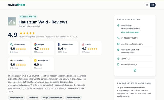 reviewfinder screenshot 1