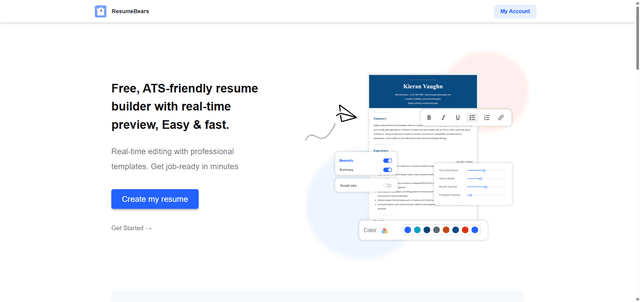 ResumeBears screenshot 1