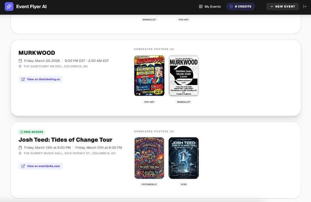 EVENTFLYER.AI screenshot 2