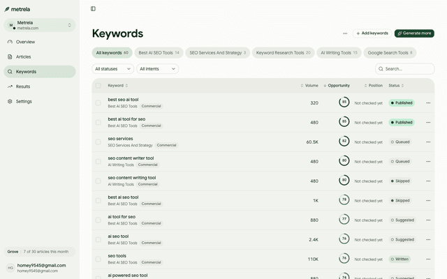 Metrela screenshot 2