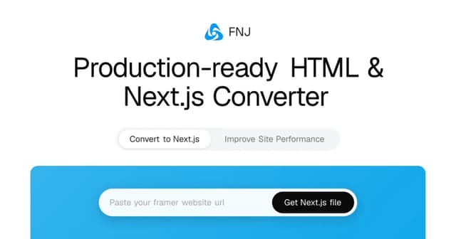 Framer to Next.js Converter screenshot 1