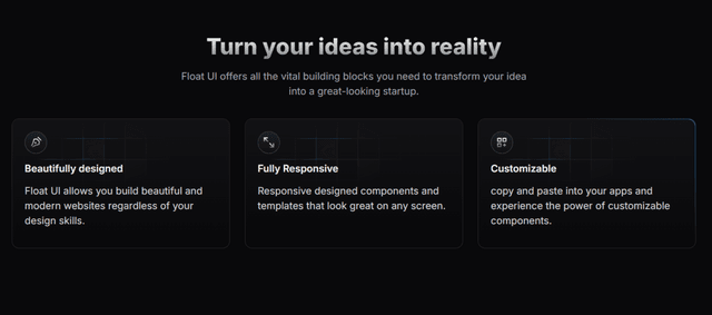 Float UI screenshot 1