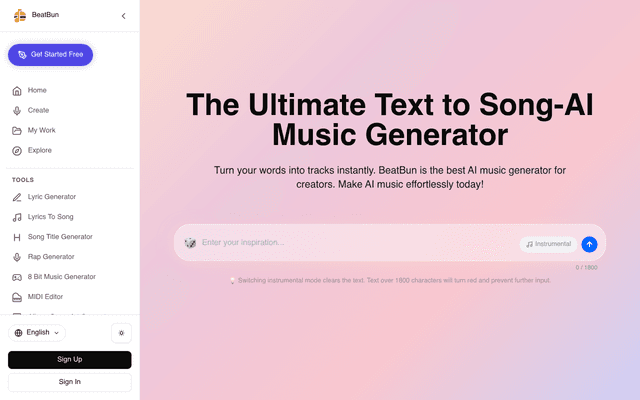 Text To Song - BeatBun screenshot 1