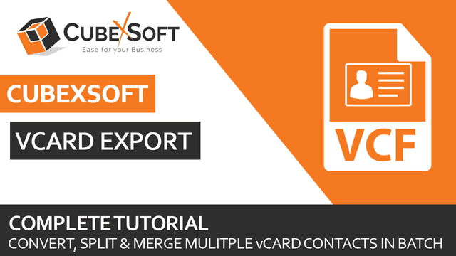 CubexSoft vCard Converter screenshot 1