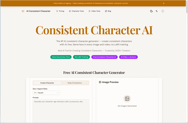 Consistent Character AI screenshot 1