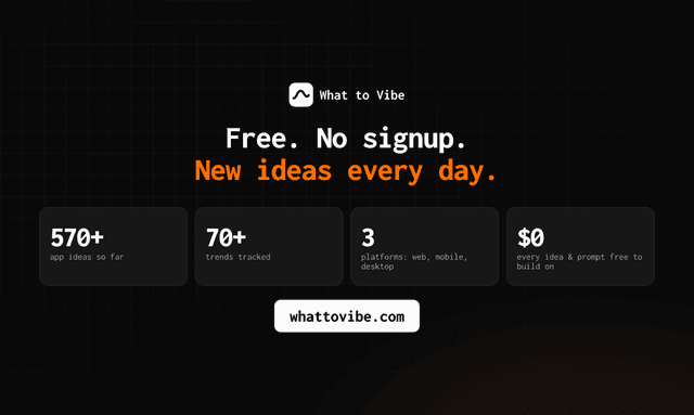 What to Vibe screenshot 6