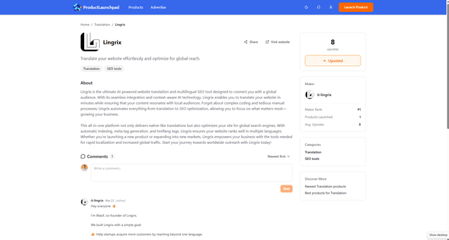 ProductLaunchpad.app - Launch Your Product to Early Adopters screenshot 2