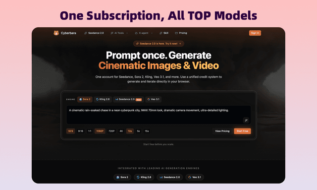 Cyberbara | Exclusive Seedance 2.0 Video Generator screenshot 3