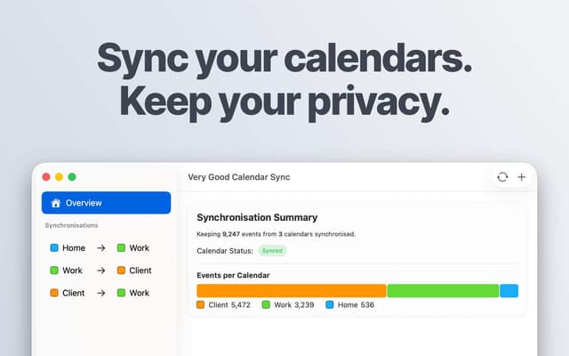 Very Good Calendar Sync screenshot 1