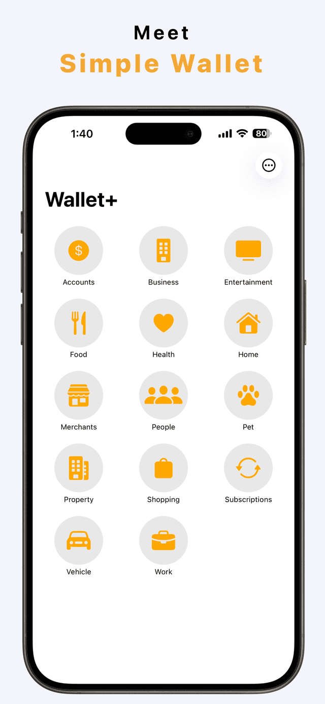 Simple Wallet: Organize Your Money screenshot 1