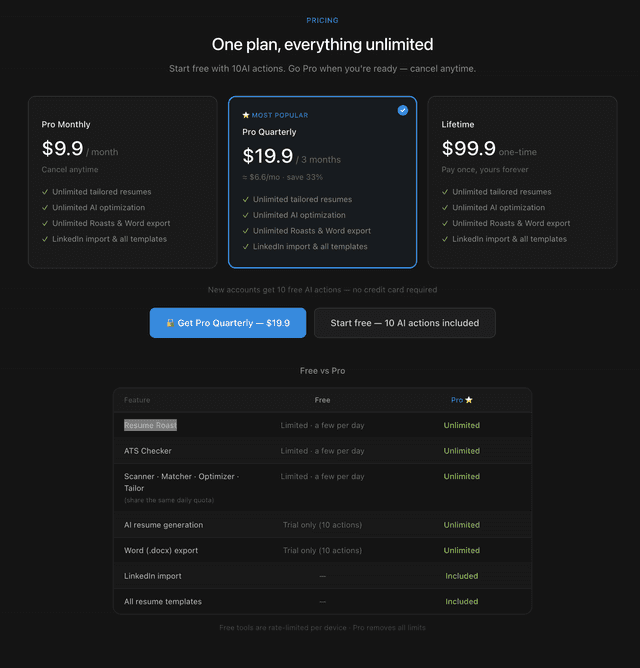 MatchCV: AI Resume Tailor screenshot 2