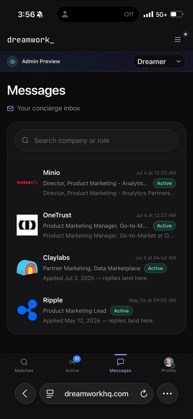 Dreamwork — The fastest path to tech jobs. screenshot 3