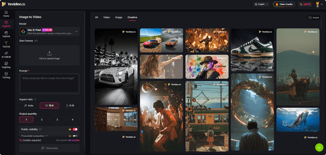 Yevideo - AI Video and Image Platform screenshot 2