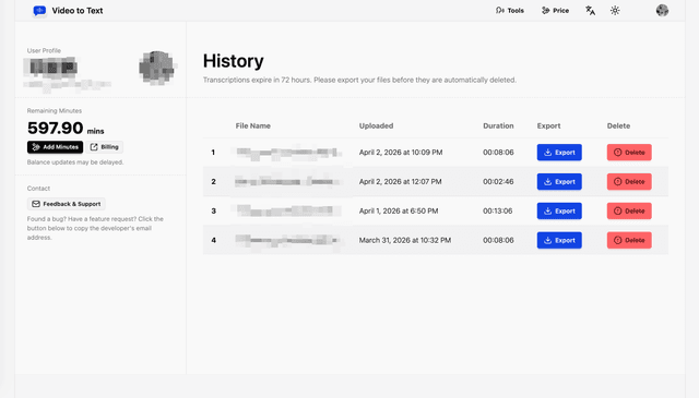 Video to Text | Transcribe Video & Audio to Text Online screenshot 2