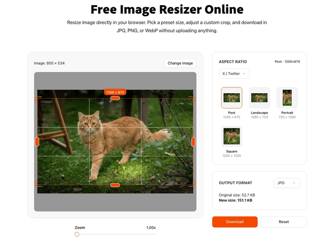 Image Resizer - Free Online Photo Resizer | ResizeImage.dev screenshot 5