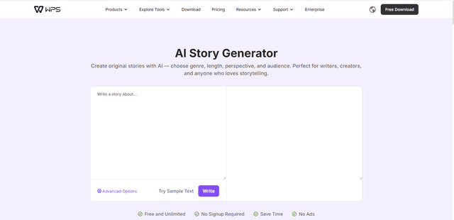 AI Story Generator screenshot 1