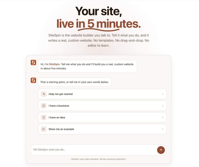 SiteSpin screenshot 1