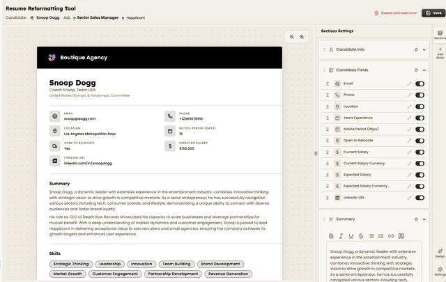 Happlicant screenshot 2