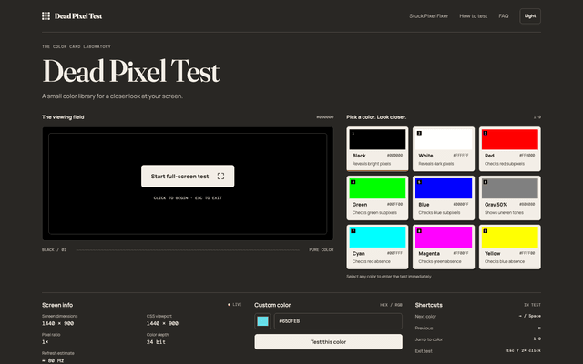 Dead Pixel Test screenshot 1