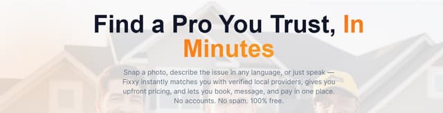 Fixxy - Find Trusted Pros for Any Service screenshot 2