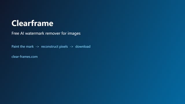 Clearframe screenshot 1