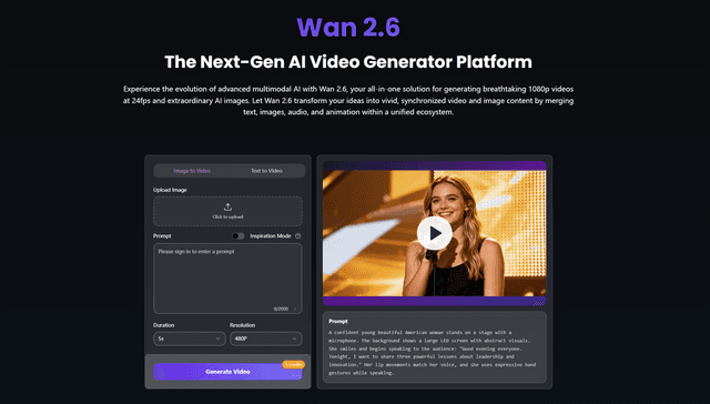 Wan 2.6 AI Video Generator – Multi-Shot & Reference Video screenshot 2