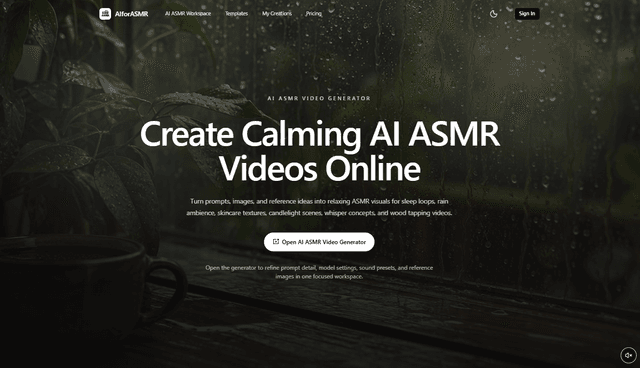 AIforASMR screenshot 1