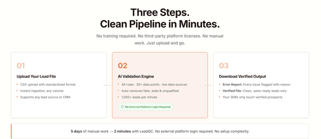 LeadQC screenshot 2
