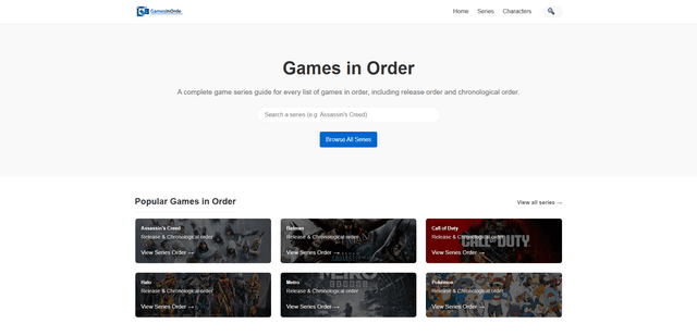 Complete Game Series Guide screenshot 1