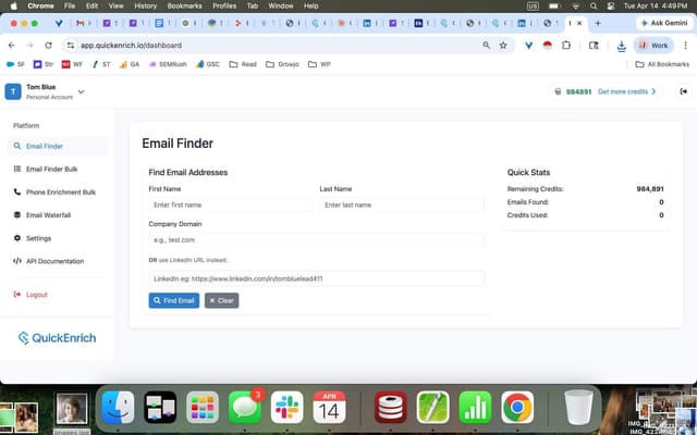 QuickEnrich screenshot 1
