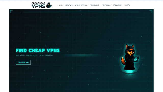 FindCheapVPNs screenshot 1