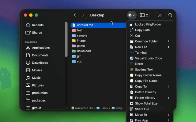 ‎Menuist: Right-Click & MenuBar App screenshot 4